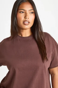 T-shirt oversize à manches courtes Plus