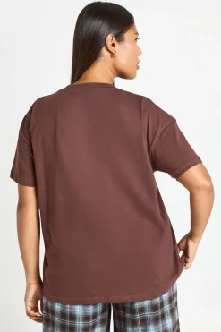 T-shirt oversize à manches courtes Plus