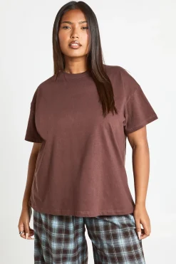 T-shirt oversize à manches courtes Plus