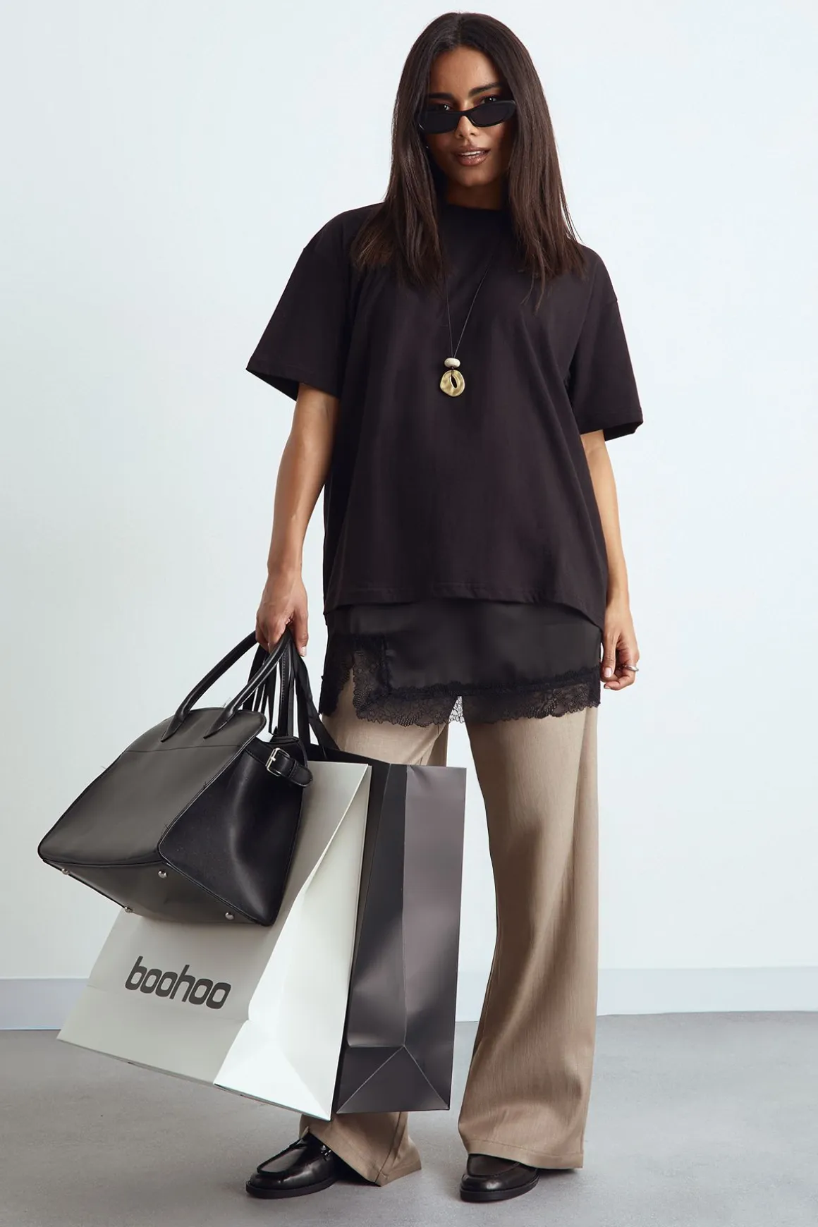 T-shirt oversize à manches courtes