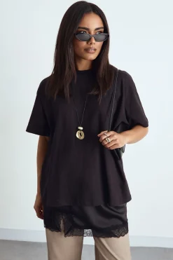 T-shirt oversize à manches courtes