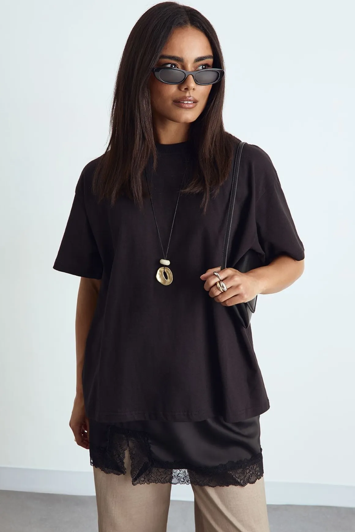 T-shirt oversize à manches courtes