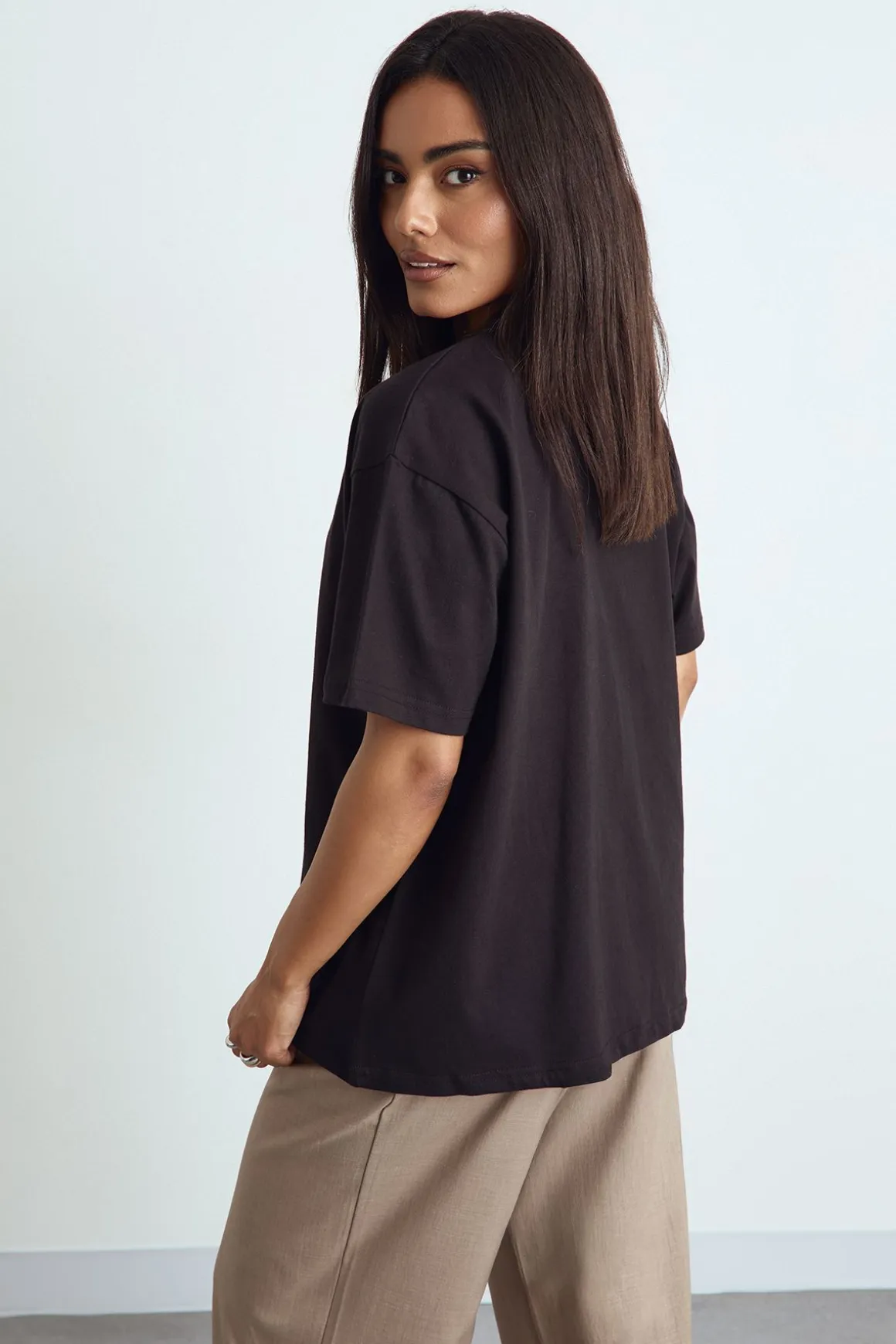 T-shirt oversize à manches courtes