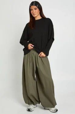 T-shirt Oversize À Manches Double Épaisseur