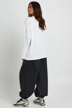 boohoo T-shirt Oversize À Manches Longues Imprimé New York<Femme Tops