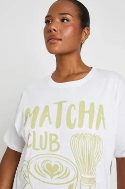 T-shirt Oversize Matcha Club Grande Taille