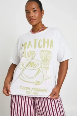 T-shirt Oversize Matcha Club Grande Taille