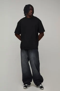 boohooMAN T-shirt Oversize Tall Avec Imprimé Colonne Vertébrale De Palmier<Homme Tout Afficher|Tout Afficher