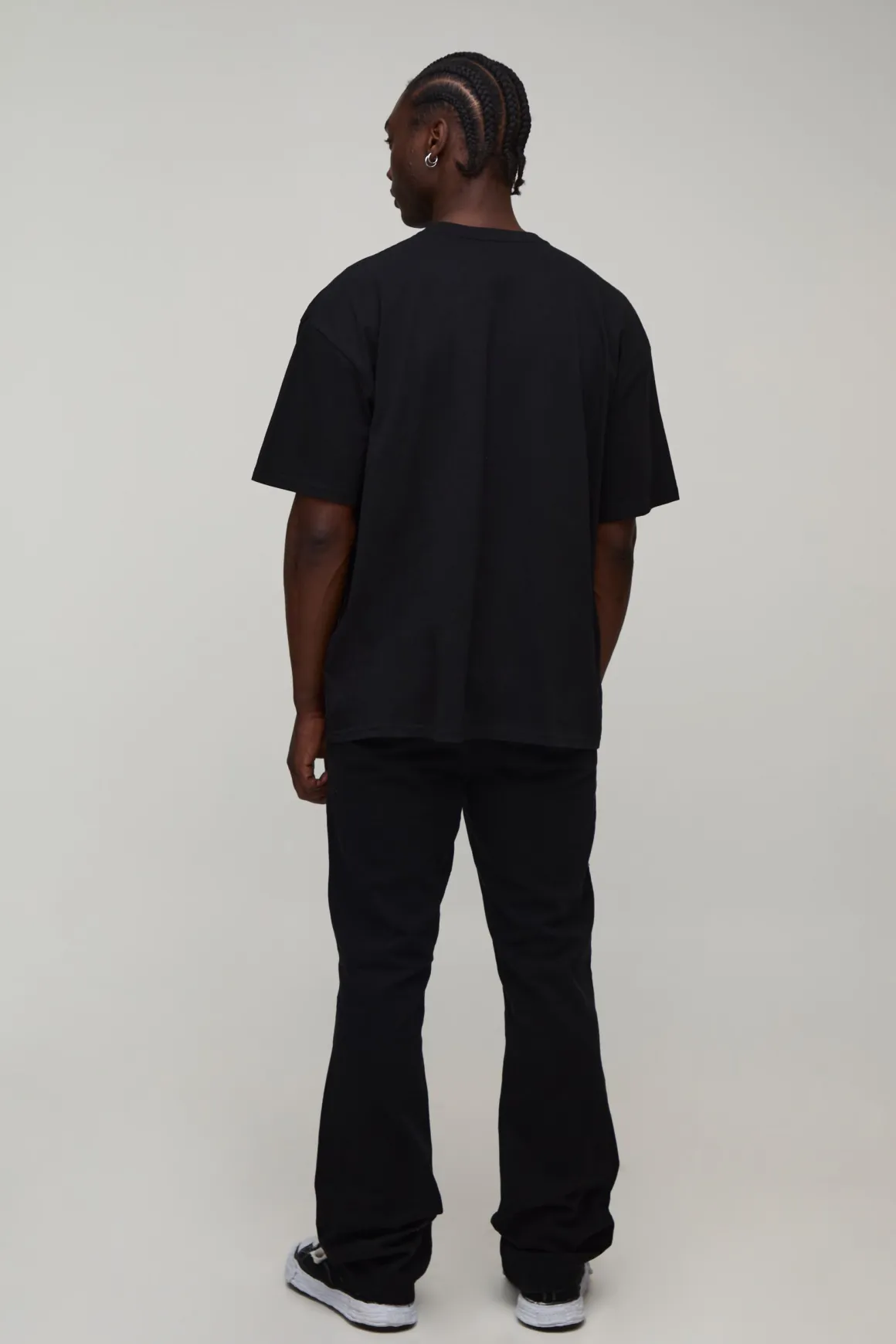 T-shirt Oversize Noir Tall À Imprimé Colombe Gothique Sur Les Coutures