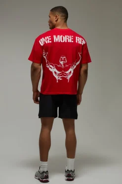 boohooMAN T-shirt Oversize One More Rep<Femme Nouveautés Grande Taille|Tout Afficher