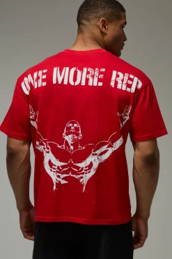 boohooMAN T-shirt Oversize One More Rep<Femme Nouveautés Grande Taille|Tout Afficher