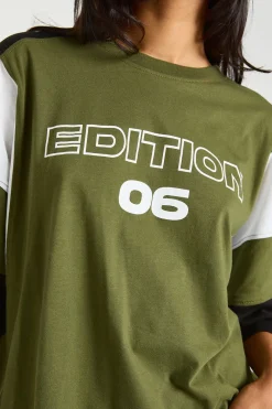 T-shirt Oversize À Panneaux Football