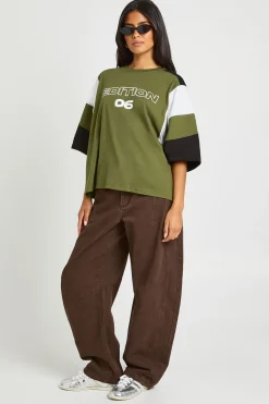 T-shirt Oversize À Panneaux Football