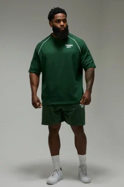 T-shirt Oversize À Passepoil Training Dept