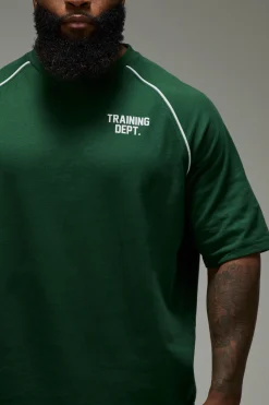 T-shirt Oversize À Passepoil Training Dept