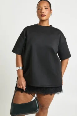 T-shirt oversize Plus en interlock