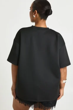 T-shirt oversize Plus en interlock