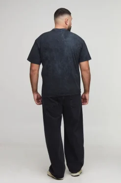 boohooMAN T-shirt oversize Plus à l'effigie de Willie Nelson sous licence, imprimé et délavé<Homme T-Shirts Impriméstendances|T-Shirts