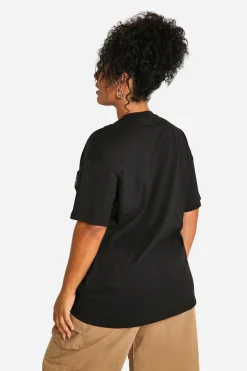 T-shirt Oversize Plus Léopard New York