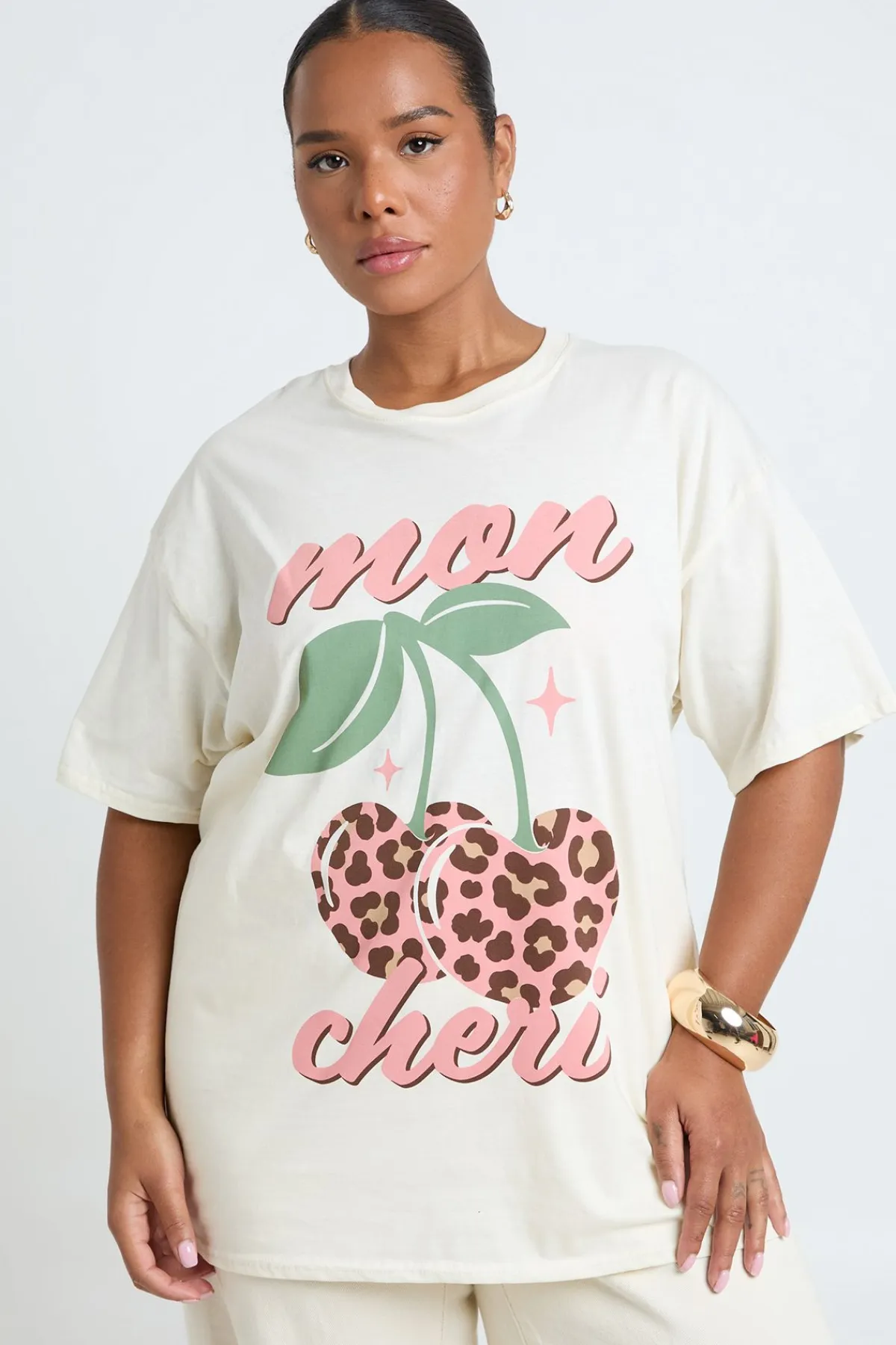 boohoo T-shirt Oversize Plus Mon Chéri<Femme Tops