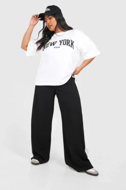boohoo T-shirt oversize Plus New York<Femme Tops