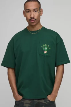 T-shirt Oversize À Poche Avec Imprimé Marguerites Édition Collector