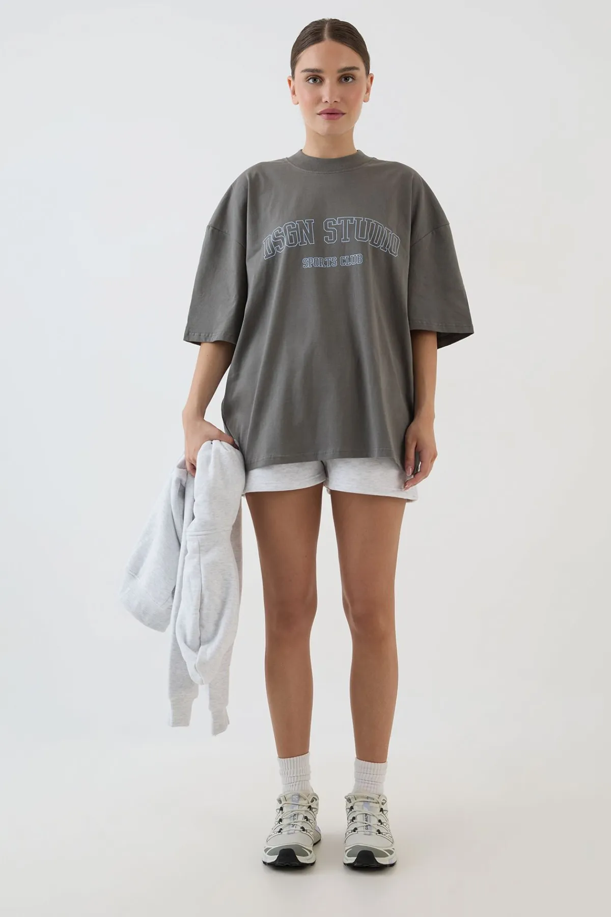 DSGN Studio T-shirt Oversize Poids Lourd Sports Club<Femme Dsgn Studio|Tops