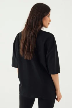 DSGN Studio T-Shirt Oversize Poids Lourd Sports Club<Femme Dsgn Studio|Tops