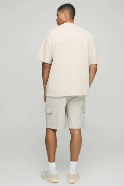 boohooMAN T-shirt oversize premium super lourd<Homme T-Shirts