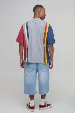 T-shirt Oversize À Rayures Brodées Édition Collector
