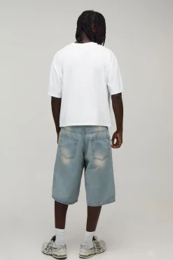 boohooMAN T-shirt Oversize Rétréci Imprimé Côte Amalfitaine<Homme T-Shirts Impriméstendances|T-Shirts