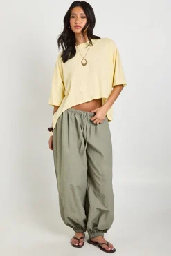 boohoo T-shirt Oversize Semi-transparent En Jersey Slub À Ourlet Arrondi<Femme Tops
