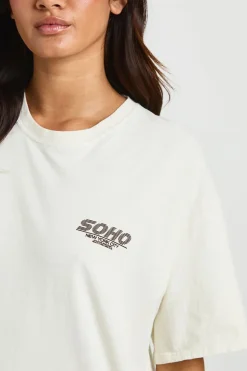 boohoo T-shirt Oversize Soho Nyc Imprimé Devant Et Dos<Femme Tops
