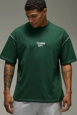 Training Dept. T-shirt Oversize À Surpiqûres Contrastées Training Dept<Femme Tout Afficher|Tout Afficher Activewear
