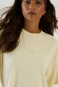 DSGN Studio T-shirt Oversize Surteint Avec Broderie<Femme Dsgn Studio|Athleisure