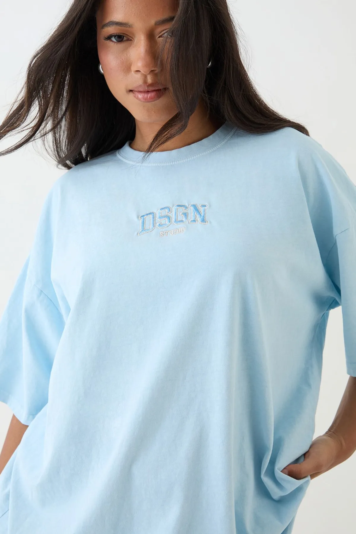 DSGN Studio T-shirt Oversize Surteint Brodé<Femme Dsgn Studio|Athleisure