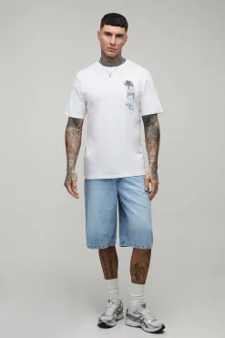 T-shirt Oversize Tall Imprimé Licence Plage Cafe Del Mar