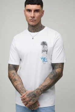 T-shirt Oversize Tall Imprimé Licence Plage Cafe Del Mar