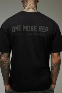 boohooMAN T-shirt oversize Tall MAN Active One More Rep<Homme Tout Afficher|Tout Afficher Activewear