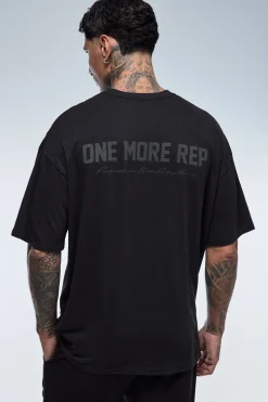 boohooMAN T-shirt Oversize Tall One More Rep<Femme Tout Afficher|Tout Afficher Activewear