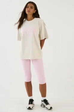 DSGN Studio T-shirt Oversize Teint À Imprimé Floral Ditsy Style Universitaire<Femme Dsgn Studio|Athleisure