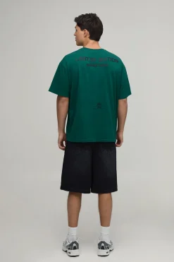 boohooMAN T-shirt Oversize À Texte En Relief Édition Limitée<Homme T-Shirts Impriméstendances|T-Shirts