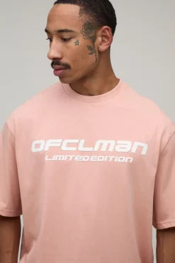 T-shirt Oversize À Texte Ofclaman En Relief