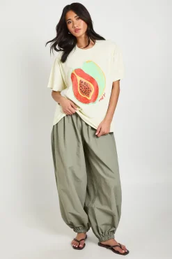 boohoo T-shirt Papaya Imprimé Sweet Life Effet Délavé<Femme Tops