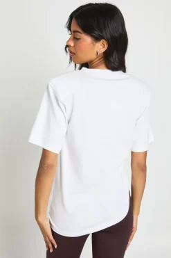 T-shirt À Épaulettes Et Coutures Latérales Froncées