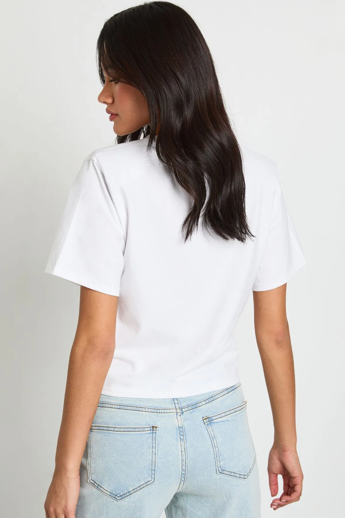 boohoo T-shirt À Épaulettes Et Ourlet Noué<Femme Tops