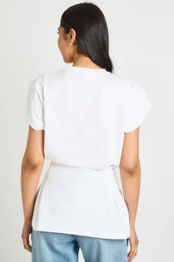 boohoo T-shirt Peplum Tall À Taille Plissée<Femme Tops