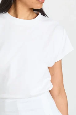 boohoo T-shirt Peplum Tall À Taille Plissée<Femme Tops
