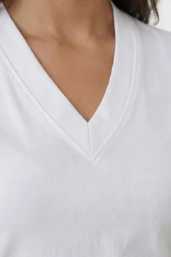 T-shirt Petite Col V Taille Cintrée