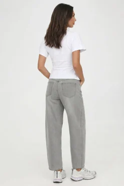 boohoo T-shirt Petite En Jersey À Taille Froncée Et Manches Courtes<Femme Tops